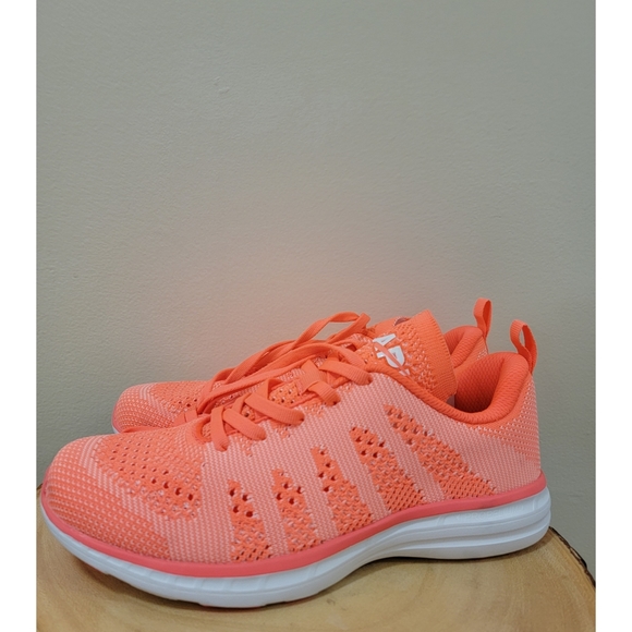 Free People APL × TechLoom Pro Sneaker in Neon Peach/Pristine - Picture 9 of 14